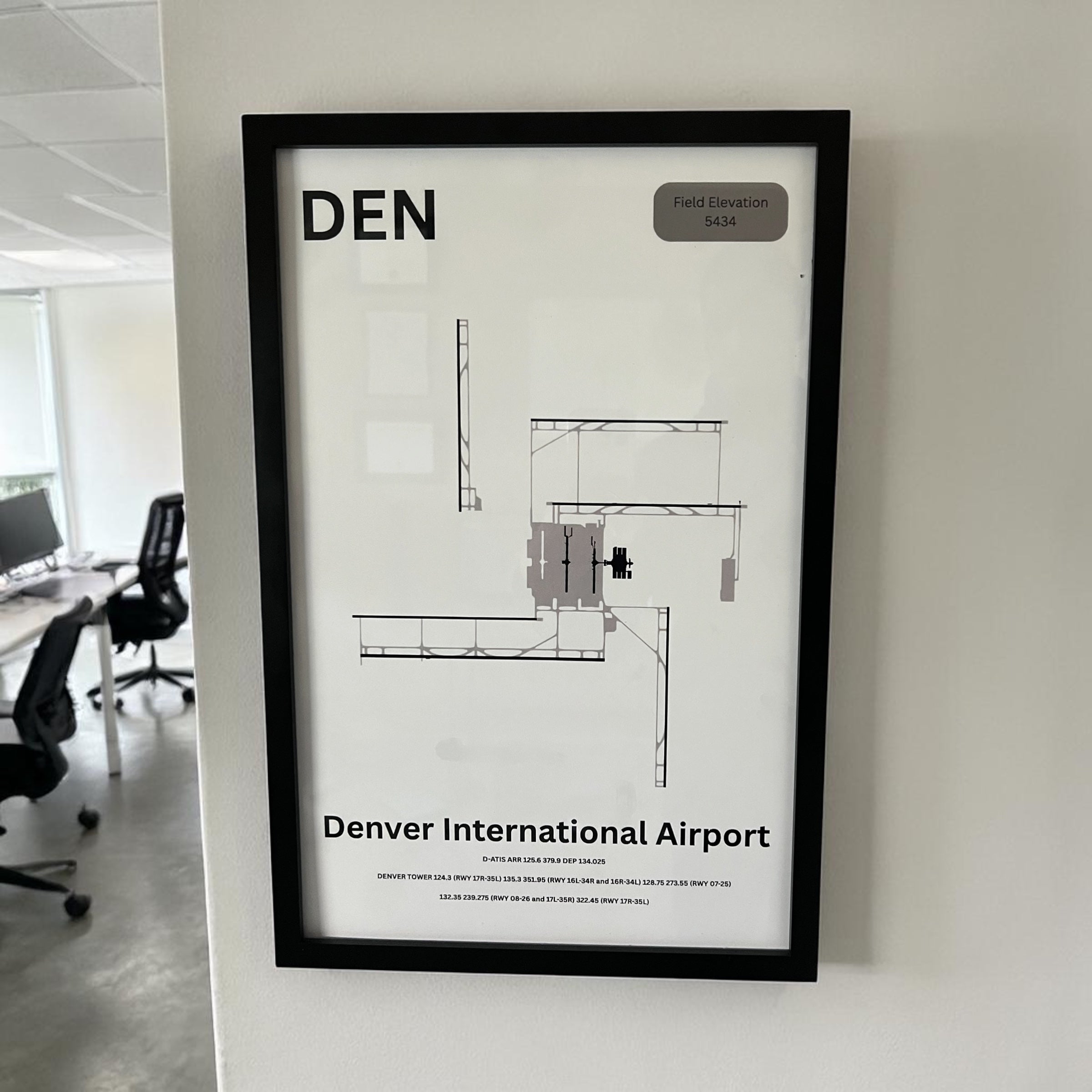 DEN Aiport Diagram Art