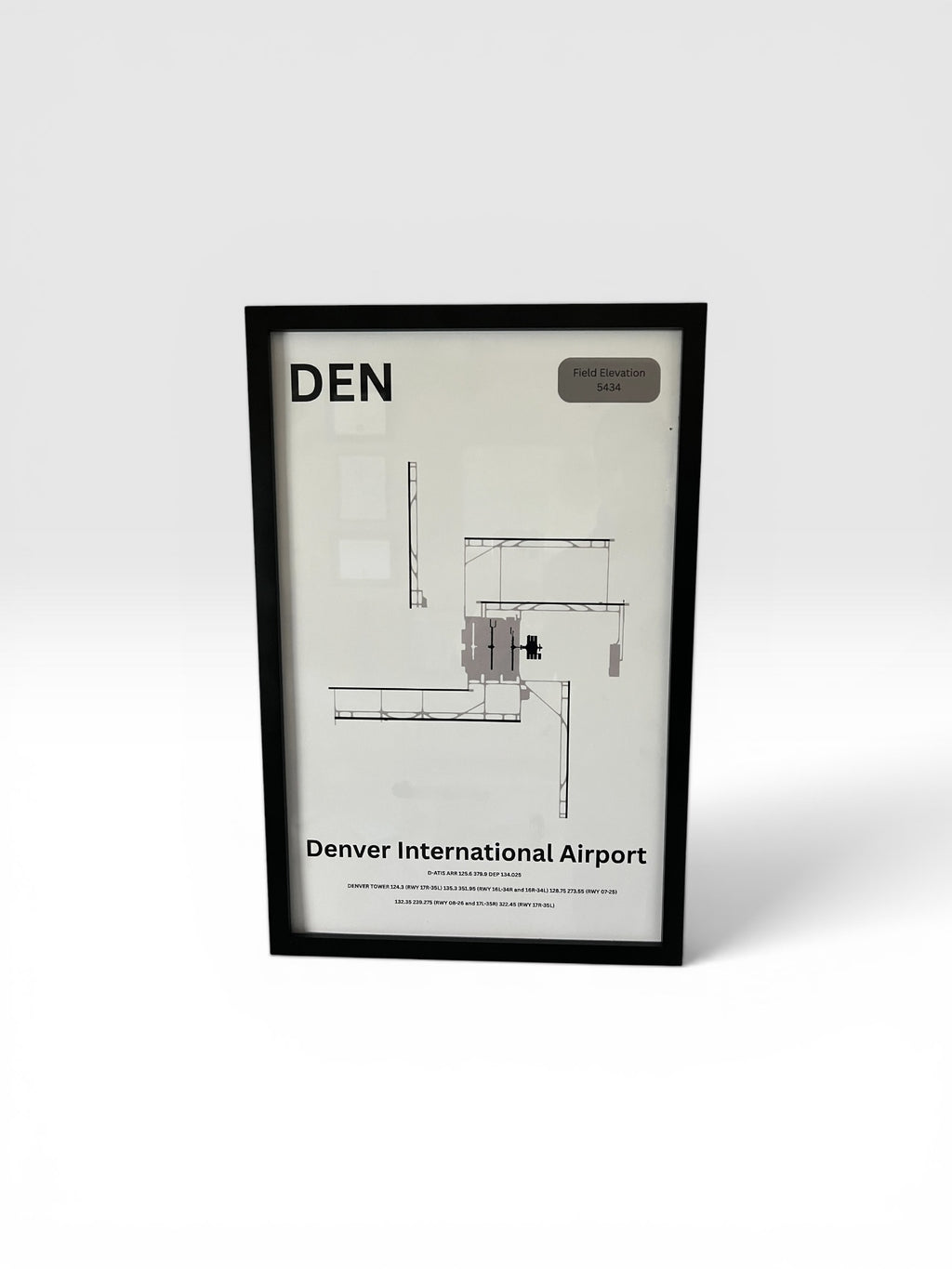 DEN Aiport Diagram Art